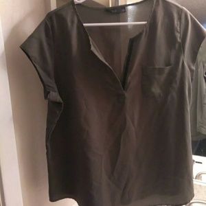 Apt 9 olive green dress shirt